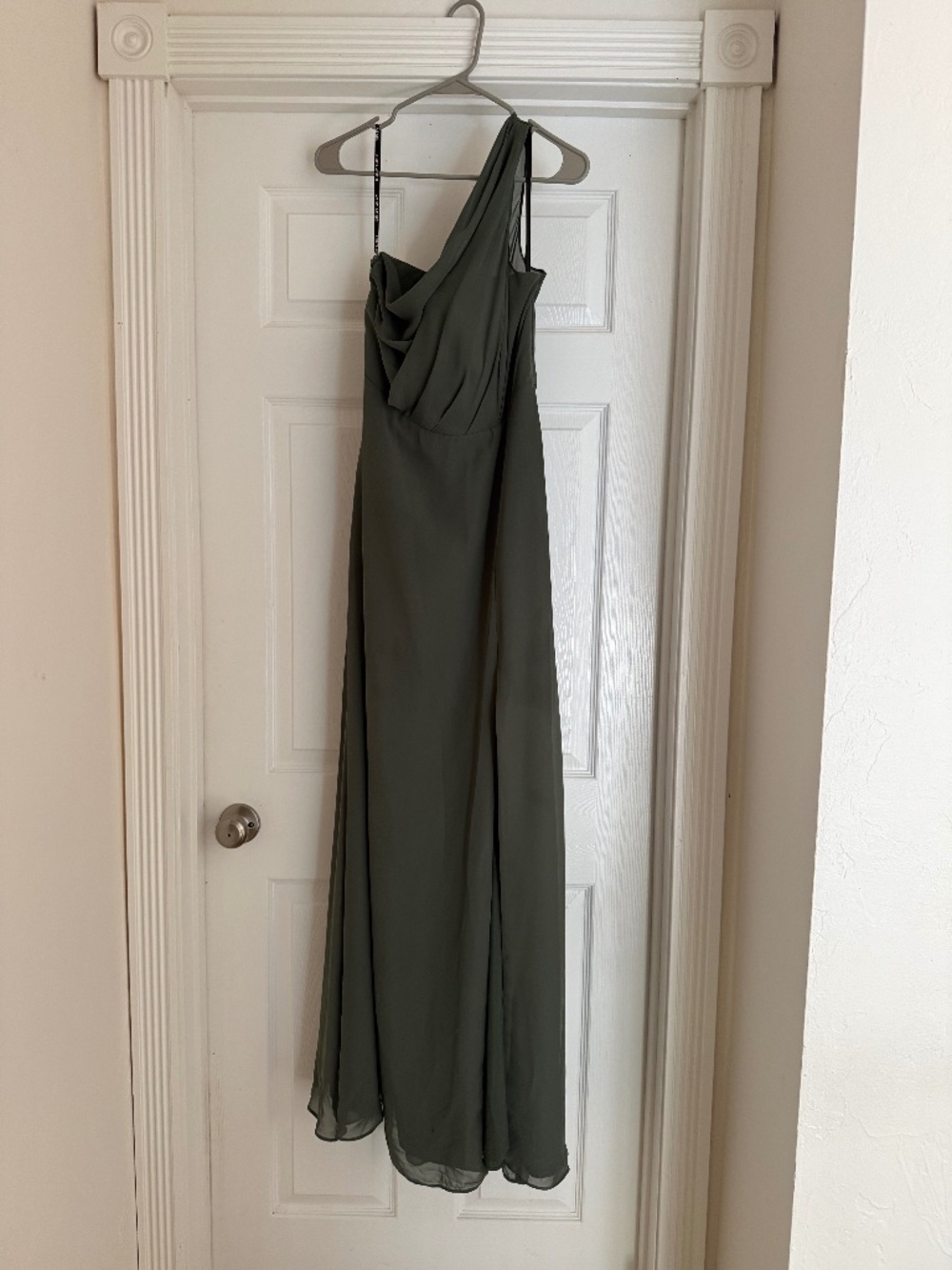 Birdy Grey Kira Chiffon Bridesmaid Dress Olive